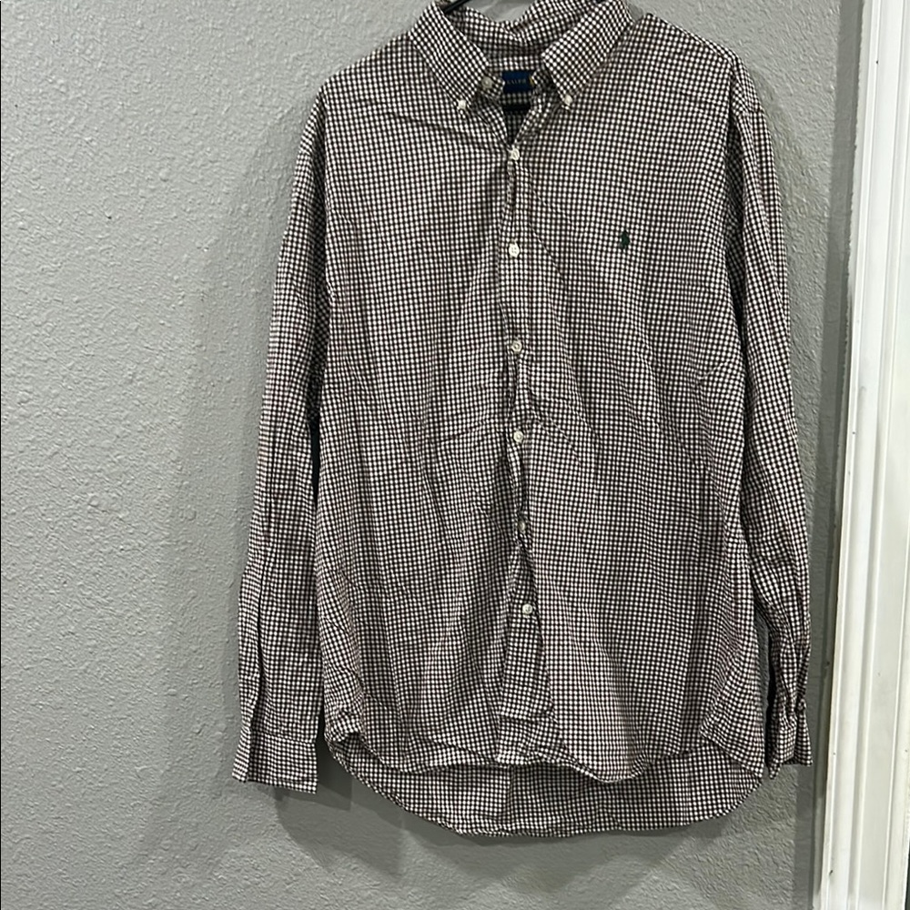 Polo by Ralph Lauren Black and White Checkered Shirt